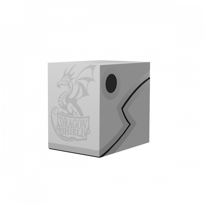 Pop Weasel Image of Deck Box Dragon Shield Revised Double Shell - Ashen White/Black - TCG Accessories - Image - Pop Weasel