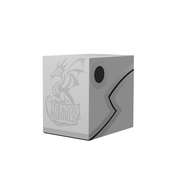 Pop Weasel Image of Deck Box Dragon Shield Revised Double Shell - Ashen White/Black