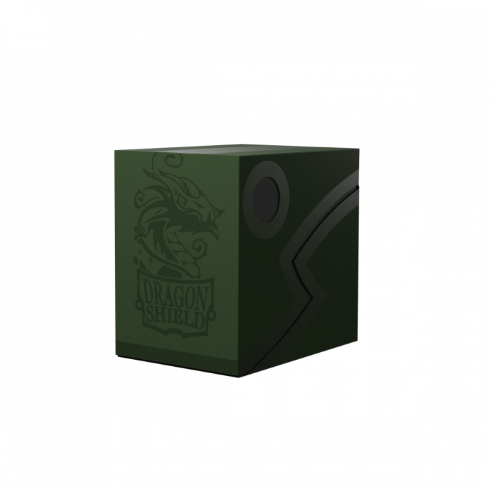 Pop Weasel Image of Deck Box Dragon Shield Revised Double Shell - Forest Green/Black - TCG Accessories - Image - Pop Weasel