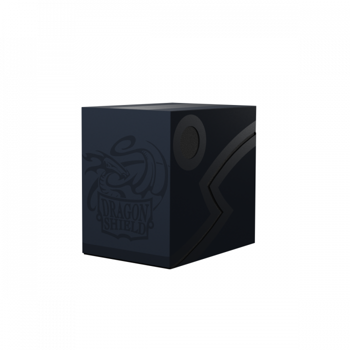 Pop Weasel Image of Deck Box Dragon Shield Revised Double Shell - Midnight Blue/Black - TCG Accessories - Image - Pop Weasel