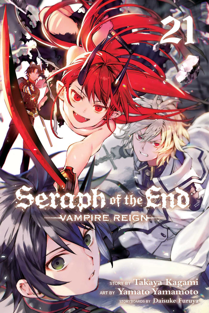 Front Cover Seraph of the End, Vol. 21 Vampire Reign ISBN 9781974710638 - Manga - Image - Pop Weasel