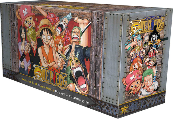 Front Cover One Piece Box Set 3: Thriller Bark to New World Volumes 47-70 with Premium ISBN 9781421590523