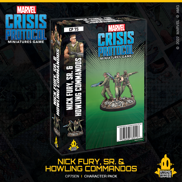 Pop Weasel Image of Marvel Crisis Protocol Miniatures Game Nick Fury, SR. & Howling Commandos