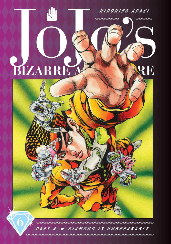 Front Cover - JoJo's Bizarre Adventure: Part 4--Diamond Is Unbreakable, Vol. 6 - Pop Weasel - Manga - Image - Pop Weasel