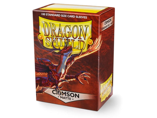 Pop Weasel Image of Sleeves - Dragon Shield - Box 100 - Crimson MATTE