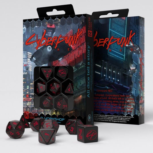 Pop Weasel Image of Q Workshop Cyberpunk Red RPG Dice Set