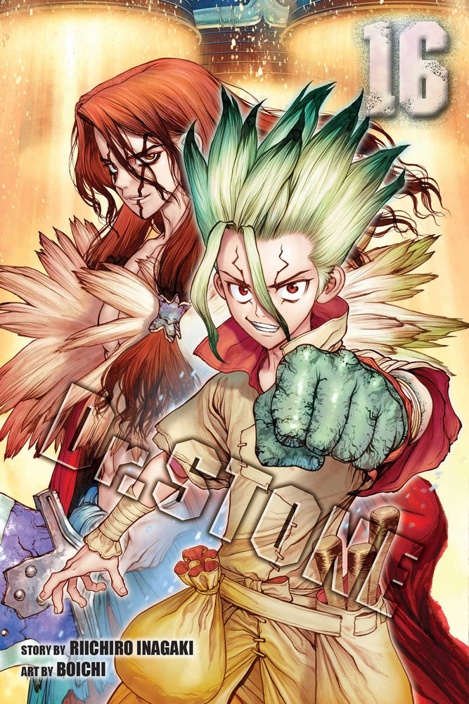 Front Cover Dr. STONE, Vol. 16 ISBN 9781974720064 - Manga - Image - Pop Weasel