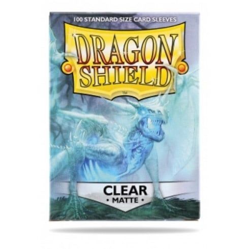 Pop Weasel Image of Sleeves - Dragon Shield - Box 100 - Clear MATTE - TCG Accessories - Image - Pop Weasel