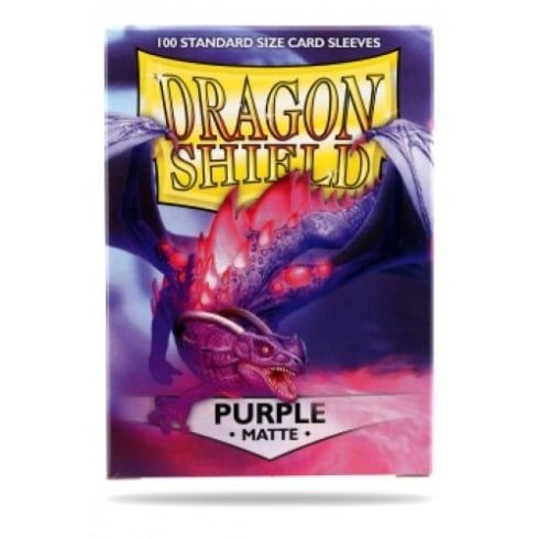 Pop Weasel Image of Sleeves - Dragon Shield - Box 100 - Purple MATTE - TCG Accessories - Image - Pop Weasel