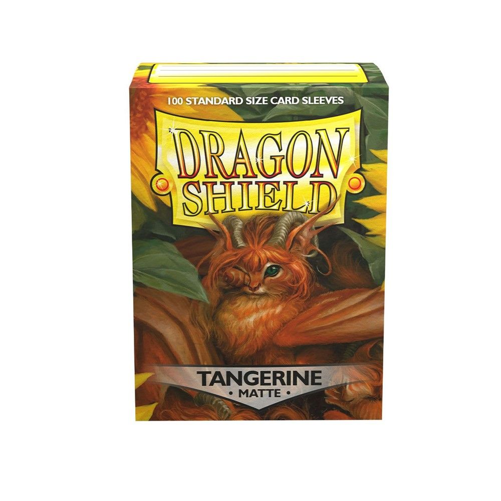 Pop Weasel Image of Sleeves - Dragon Shield - Box 100 - Tangerine MATTE - TCG Accessories - Image - Pop Weasel