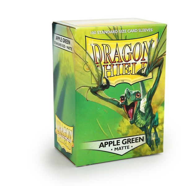 Pop Weasel Image of Sleeves - Dragon Shield - Box 100 - Apple Green MATTE - TCG Accessories - Image - Pop Weasel