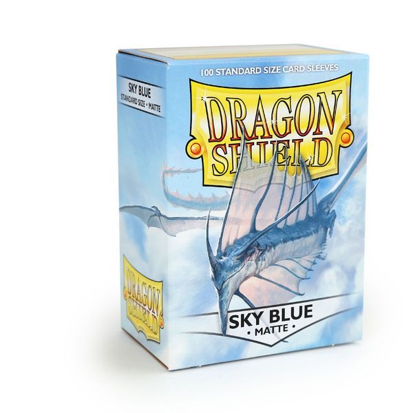 Pop Weasel Image of Sleeves - Dragon Shield - Box 100 - Sky Blue MATTE - TCG Accessories - Image - Pop Weasel