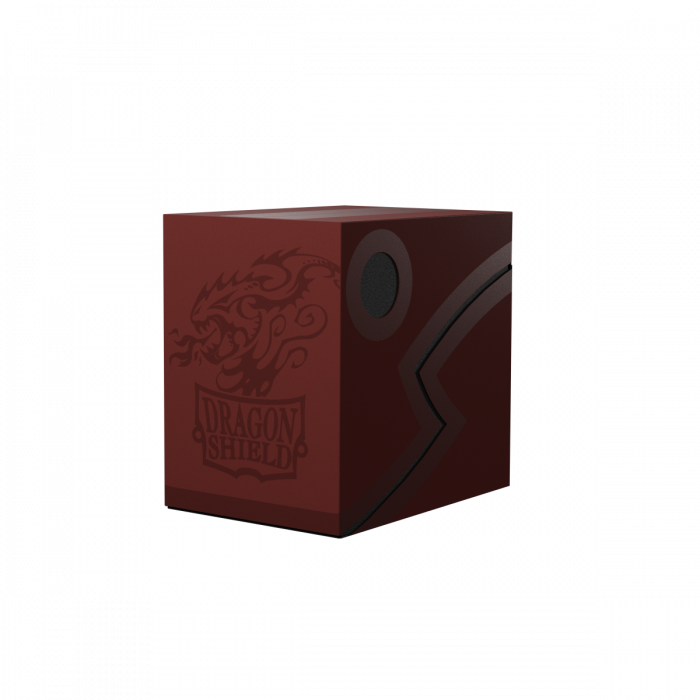 Pop Weasel Image of Deck Box Dragon Shield Revised Double Shell - Blood Red/Black - TCG Accessories - Image - Pop Weasel