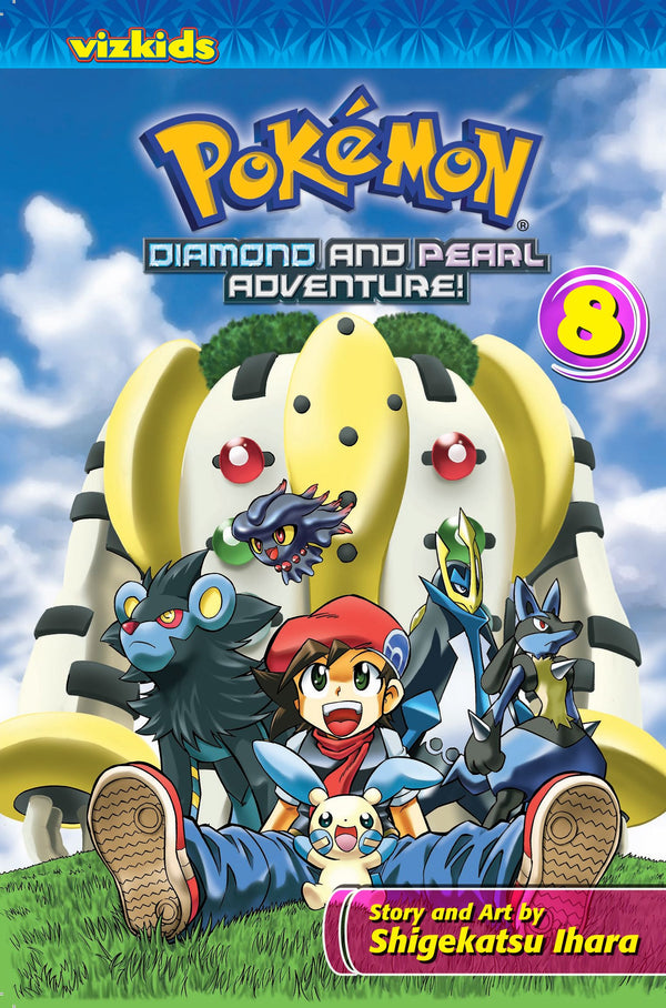 Front Cover - Pokémon Diamond and Pearl Adventure!, Vol. 08 - Pop Weasel