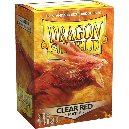 Pop Weasel Image of Sleeves - Dragon Shield - Box 100 - Clear Red MATTE