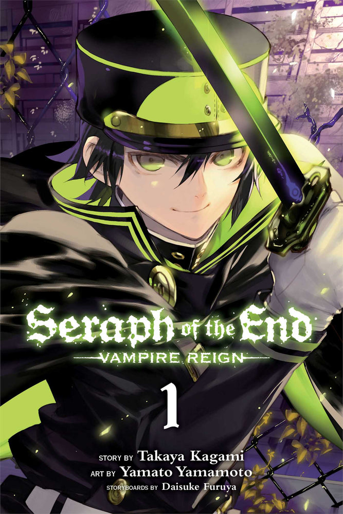 Front Cover Seraph of the End, Vol. 01 Vampire Reign ISBN 9781421571508 - Manga - Image - Pop Weasel