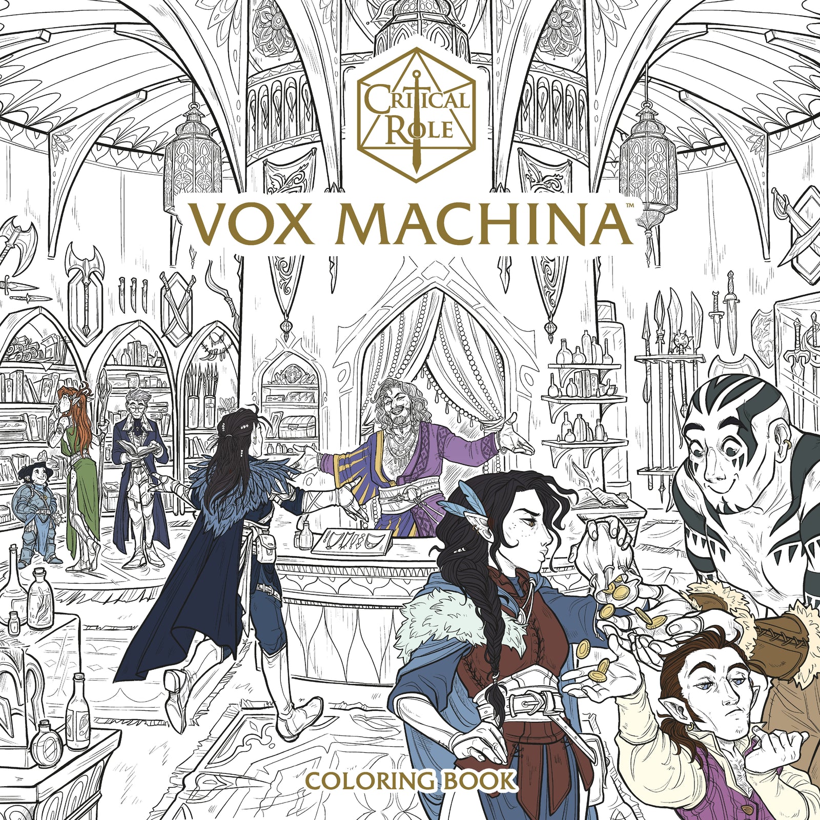 Pop Weasel Image of Critical Role Vox Machina Coloring Book