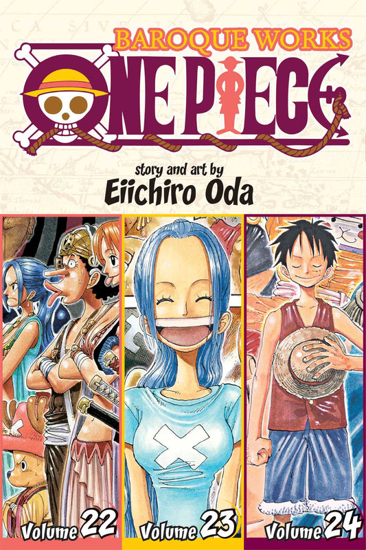 Front Cover One Piece (Omnibus Edition), Vol. 08 Includes vols. 22, 23 & 24 ISBN 9781421555010