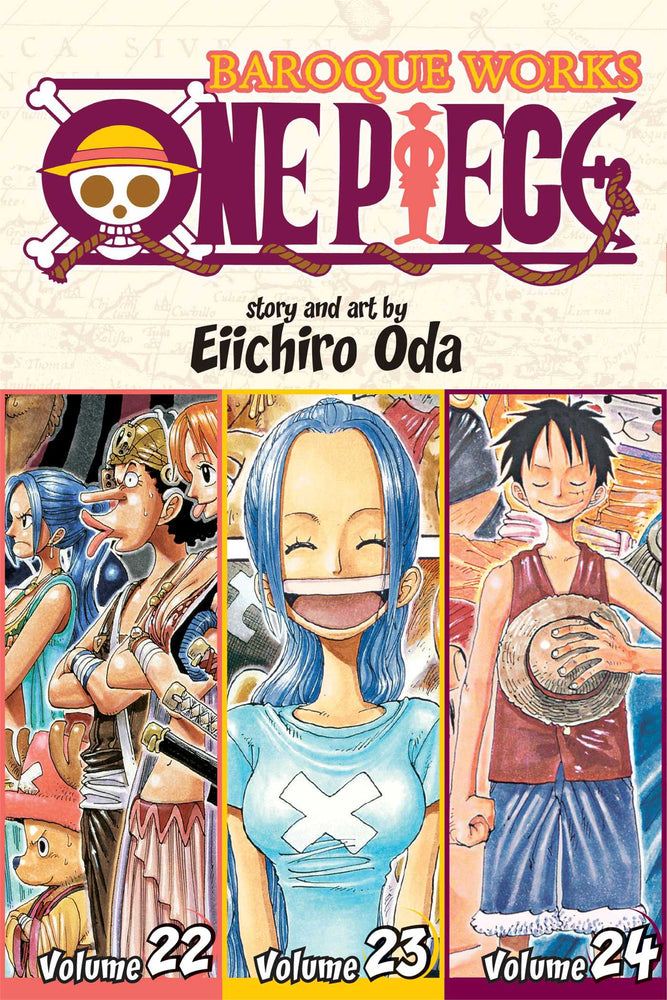 Front Cover One Piece (Omnibus Edition), Vol. 08 Includes vols. 22, 23 & 24 ISBN 9781421555010 - Manga - Image - Pop Weasel