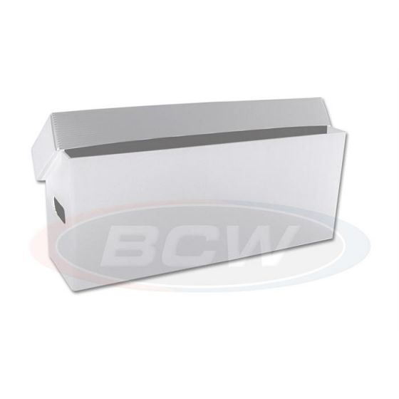 BCW Plastic 'Long' Comic Storage Box - White - Comic Accessories - Image - Pop Weasel