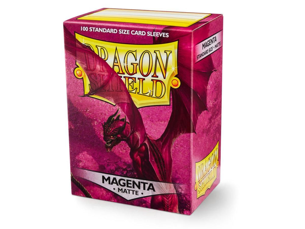 Pop Weasel Image of Sleeves - Dragon Shield - Box 100 - Magenta MATTE - TCG Accessories - Image - Pop Weasel