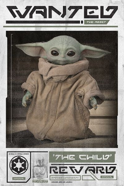 Pop Weasel Image of The Mandalorian - Child Wanted Poster - Posters - Image - Pop Weasel