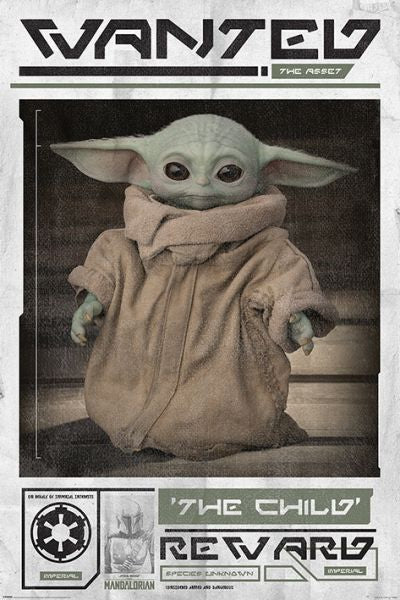 Pop Weasel Image of The Mandalorian - Child Wanted Poster