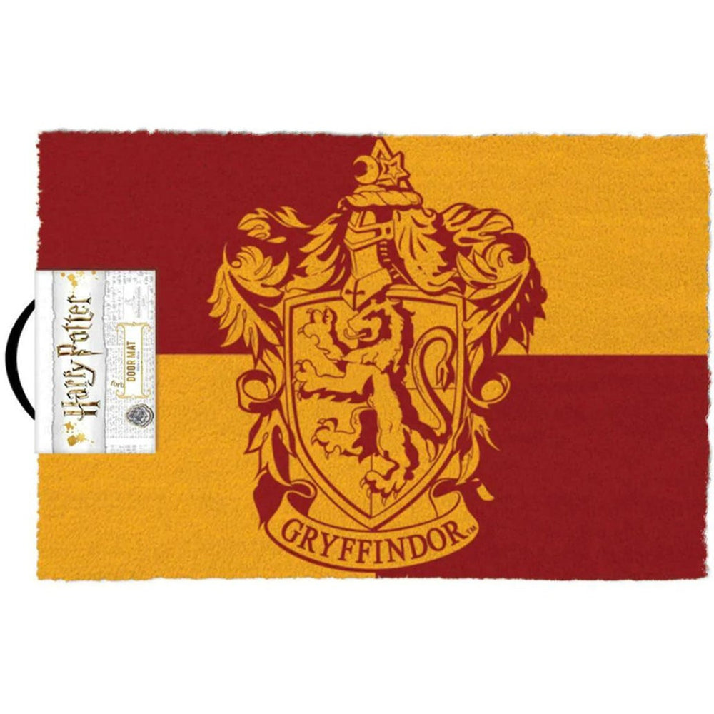 Licensed Doormat - Harry Potter Gryffindor Crest - Door Mat - Image - Pop Weasel