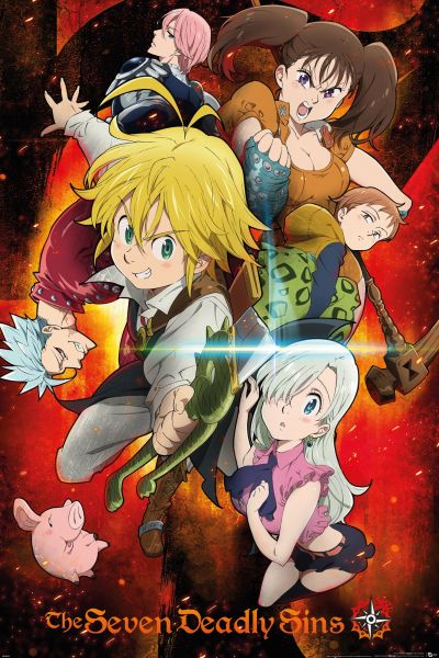 Pop Weasel Image of The Seven Deadly Sins - Key Art 1 Poster