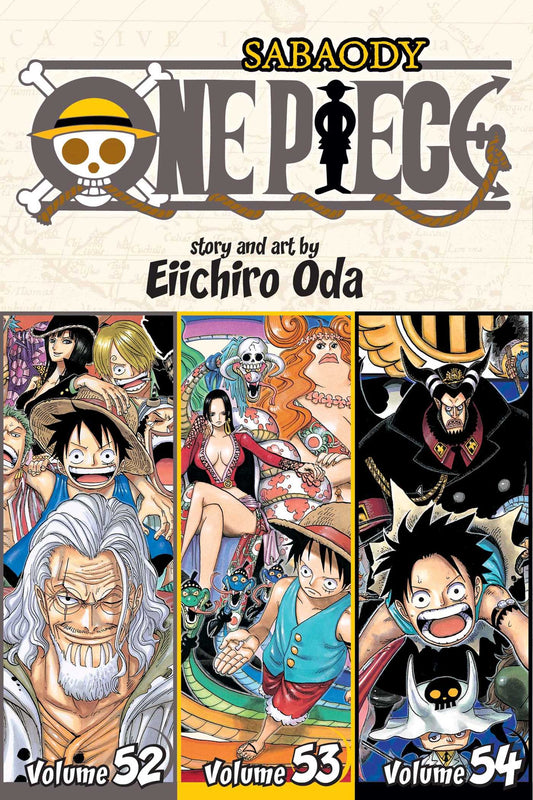 Front Cover One Piece (Omnibus Edition), Vol. 18 Includes vols. 52, 53 & 54 ISBN 9781421583389