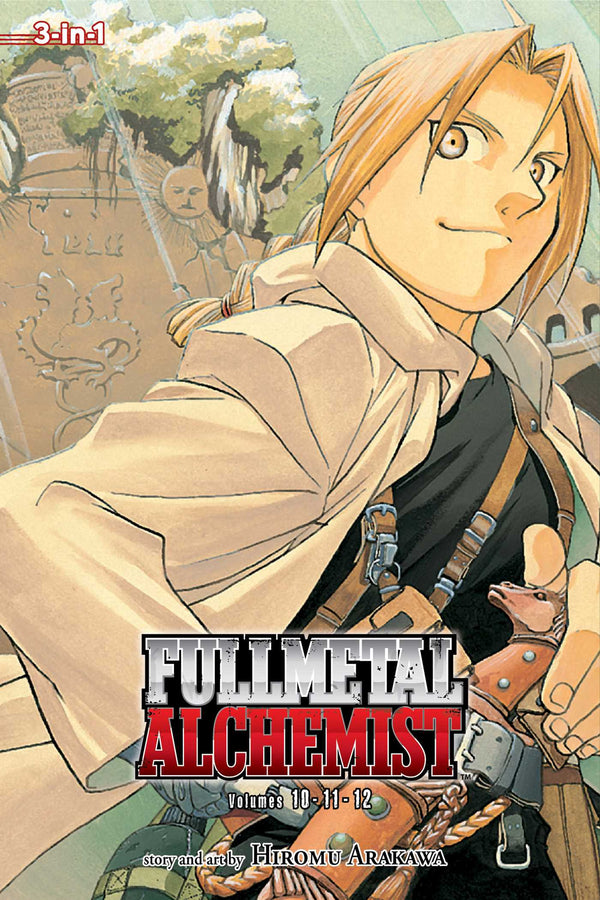 Front Cover - Fullmetal Alchemist (3-in-1 Edition), Vol. 4: Includes vols. 10, 11 & 12 - Pop Weasel
