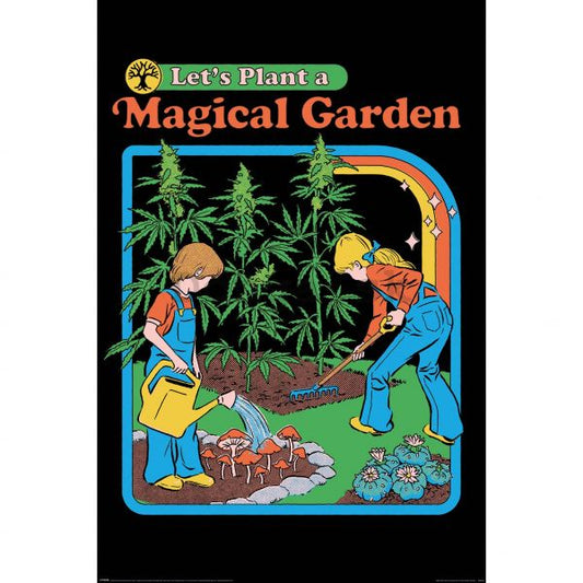 Pop Weasel Image of Steven Rhodes - Let's Plant A Magical Garden Poster