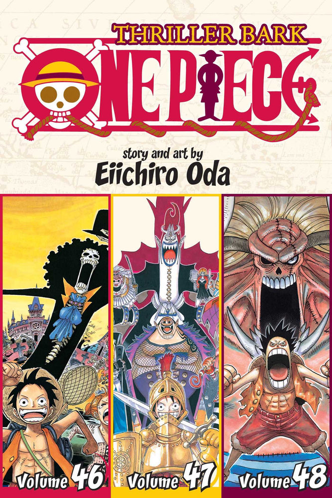 Front Cover One Piece (Omnibus Edition), Vol. 16 Includes vols. 46, 47 & 48 ISBN 9781421583365 - Manga - Image - Pop Weasel