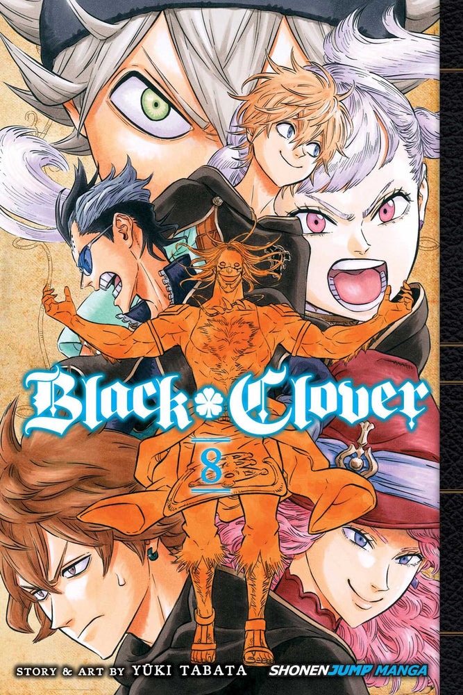 Front Cover Black Clover, Vol. 08 ISBN 9781421595177 - Manga - Image - Pop Weasel