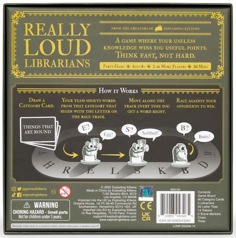 Really Loud Librarians (By Exploding Kittens) - Board Games - Image - Pop Weasel