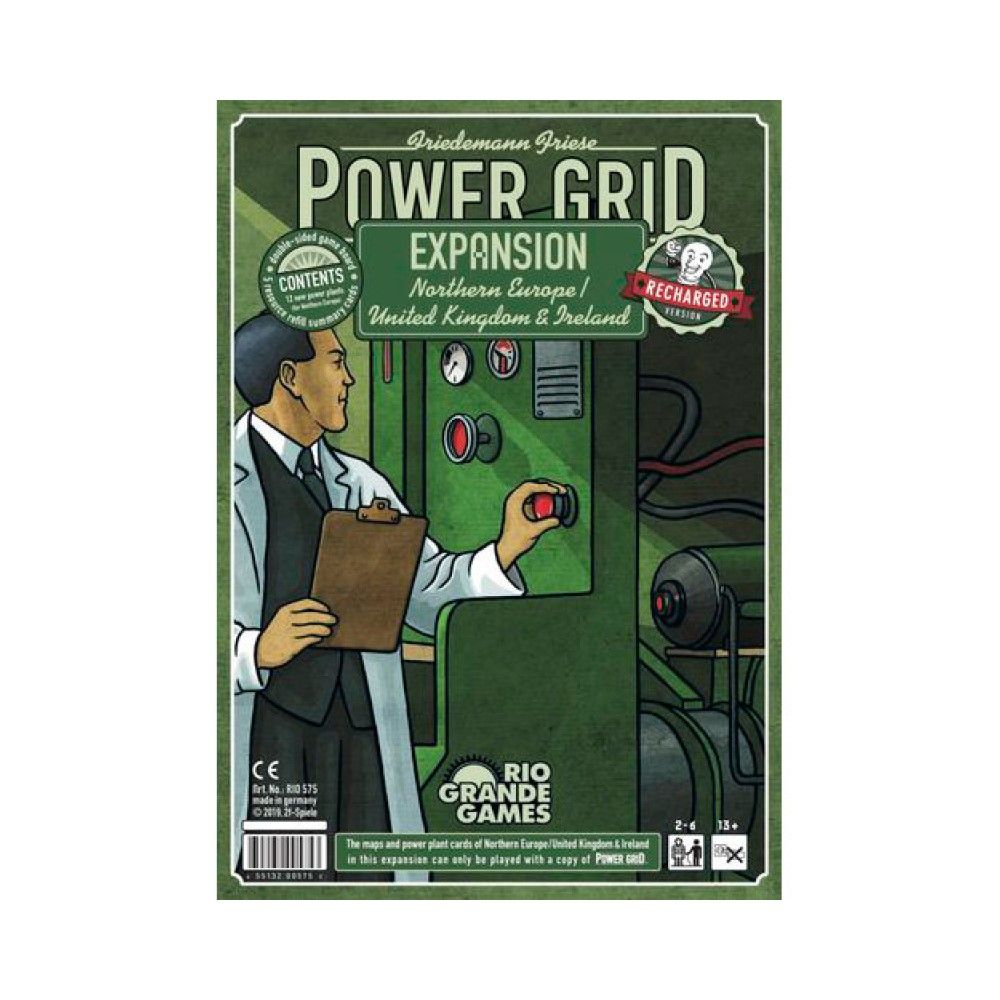 Pop Weasel Image of Power Grid Recharged - Northern Europe/UK & Ireland Expansion - Board Games - Image - Pop Weasel