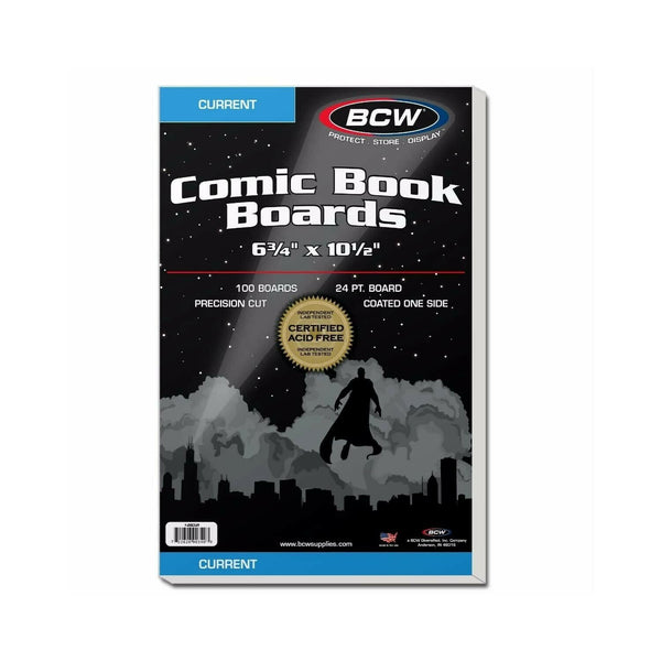 BCW Comic Backing Boards Current 6 3/4 x 10 1/2 (100 Pack)