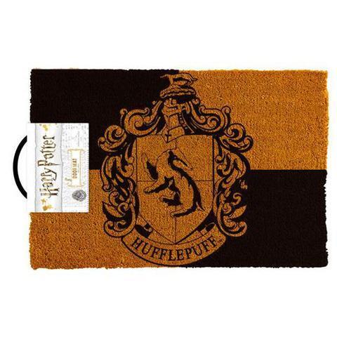 Licensed Doormat - Harry Potter Hufflepuff Crest - Door Mat - Image - Pop Weasel