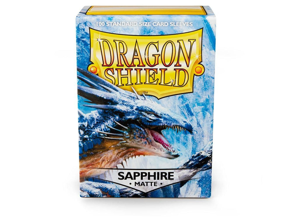 Pop Weasel Image of Sleeves - Dragon Shield - Box 100 - Sapphire MATTE - TCG Accessories - Image - Pop Weasel