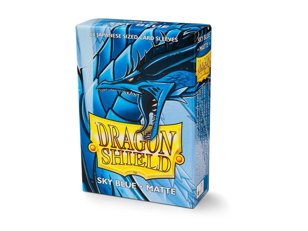 Pop Weasel Image of Sleeves - Dragon Shield Japanese - Box 60 - Sky Blue Matte - TCG Accessories - Image - Pop Weasel