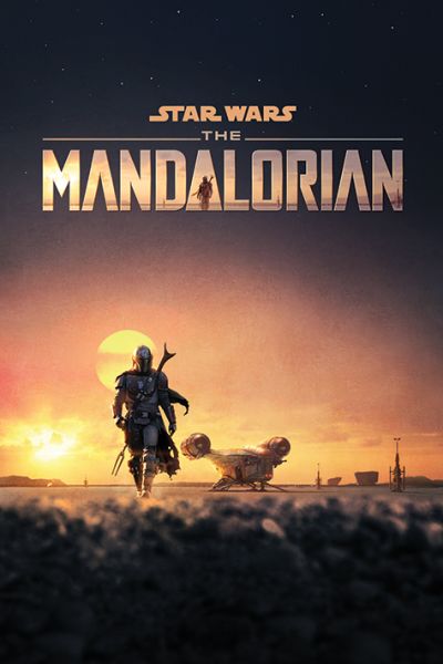 Star Wars The Mandalorian Sunset Poster