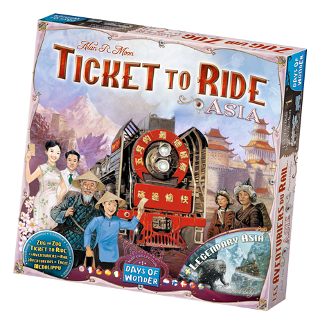 Pop Weasel Image of Ticket to Ride Asia Map - Board Games - Image - Pop Weasel