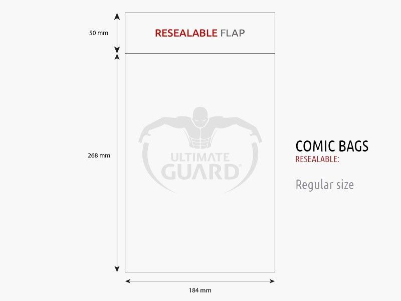 Pop Weasel Image of Ultimate Guard Comic Bags Resealable Regular Size (100)
