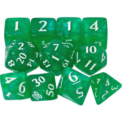 Eclipse 11 Dice Set: Forest Green