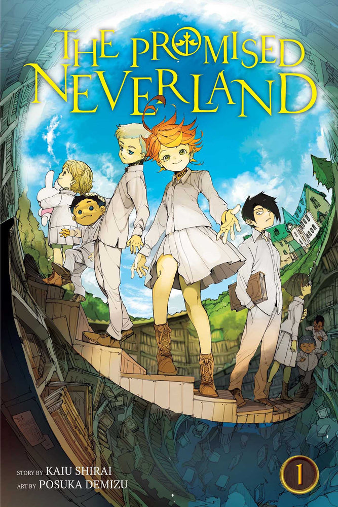 Front Cover - The Promised Neverland, vol 01 - Pop Weasel - Manga - Image - Pop Weasel