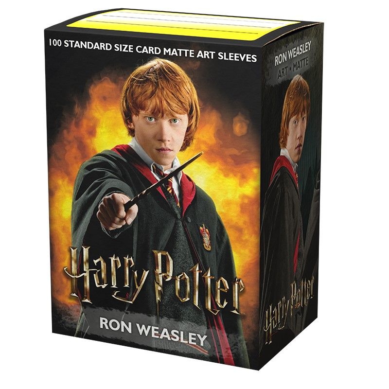 Pop Weasel Image of Sleeves - Dragon Shield - Box 100 - MATTE Art - WizardingWorld Ron Weasley - TCG Accessories - Image - Pop Weasel