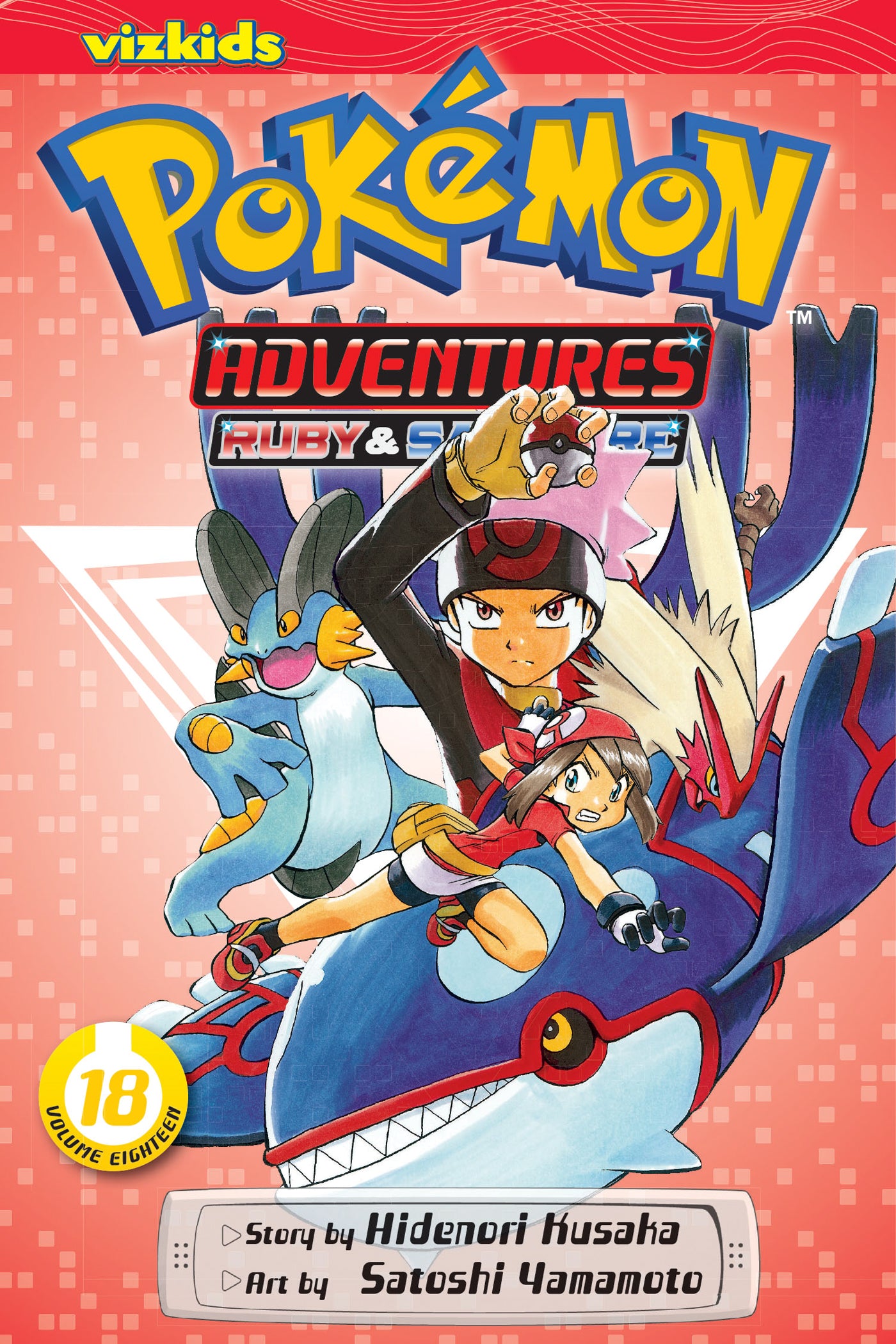 Front Cover - Pokémon Adventures (Ruby and Sapphire), Vol. 18 - Pop Weasel