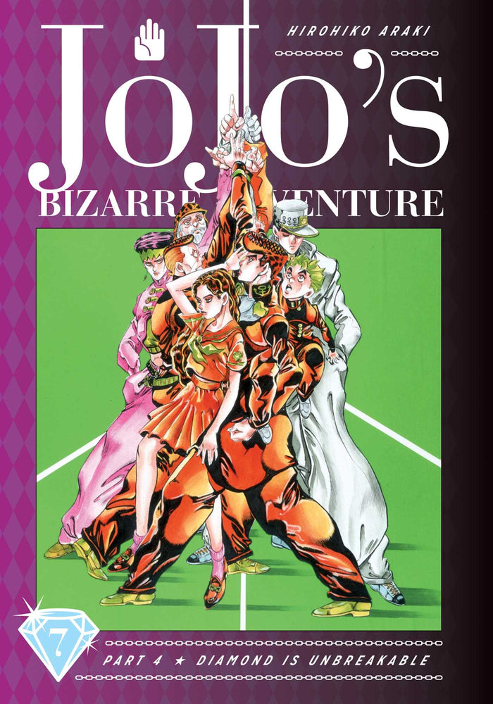 Front Cover - JoJo's Bizarre Adventure: Part 4--Diamond Is Unbreakable, Vol. 7 - Pop Weasel - Manga - Image - Pop Weasel