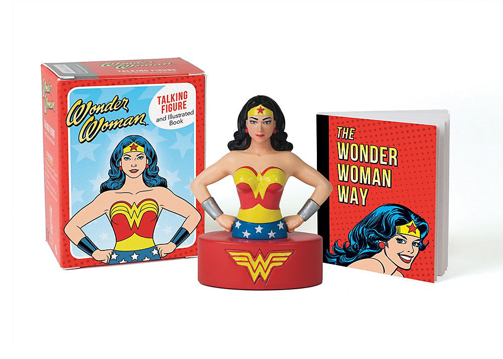 Wonder Woman Talking Figure and Illustrated Book - Graphic Novel - Image - Pop Weasel