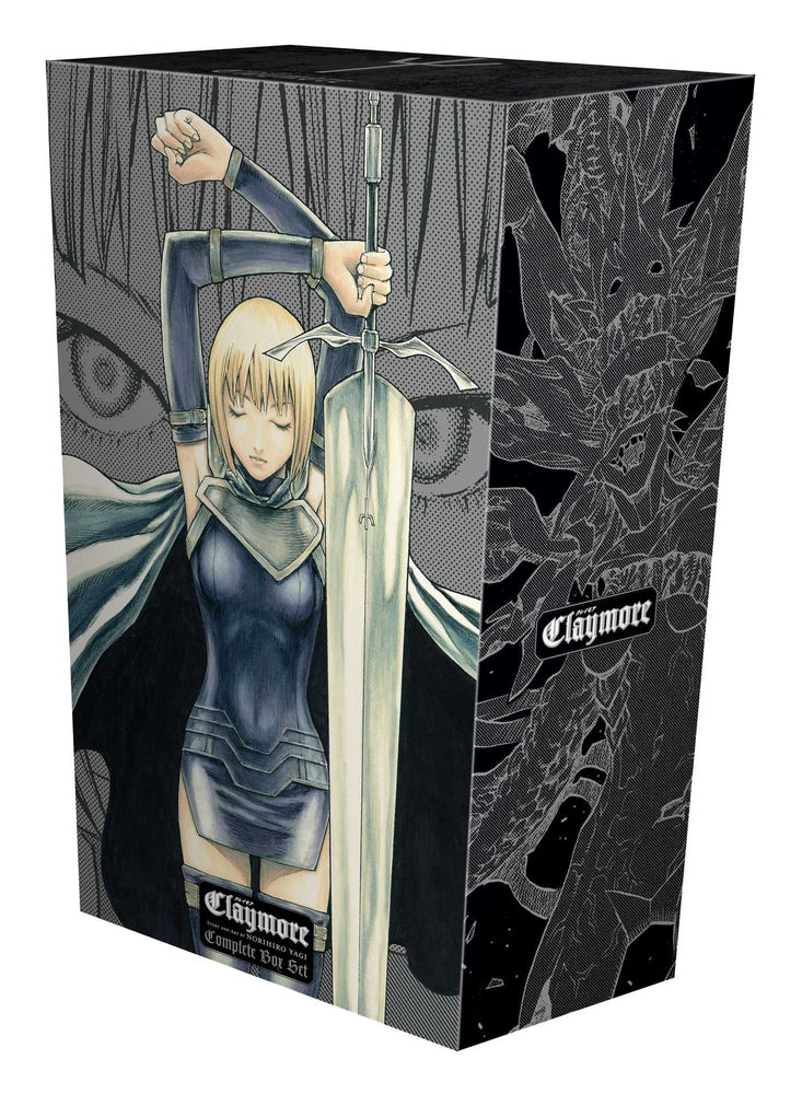 Front Cover Claymore Complete Box Set Volumes 1-27 with Premium ISBN 9781421583167 - Manga - Image - Pop Weasel